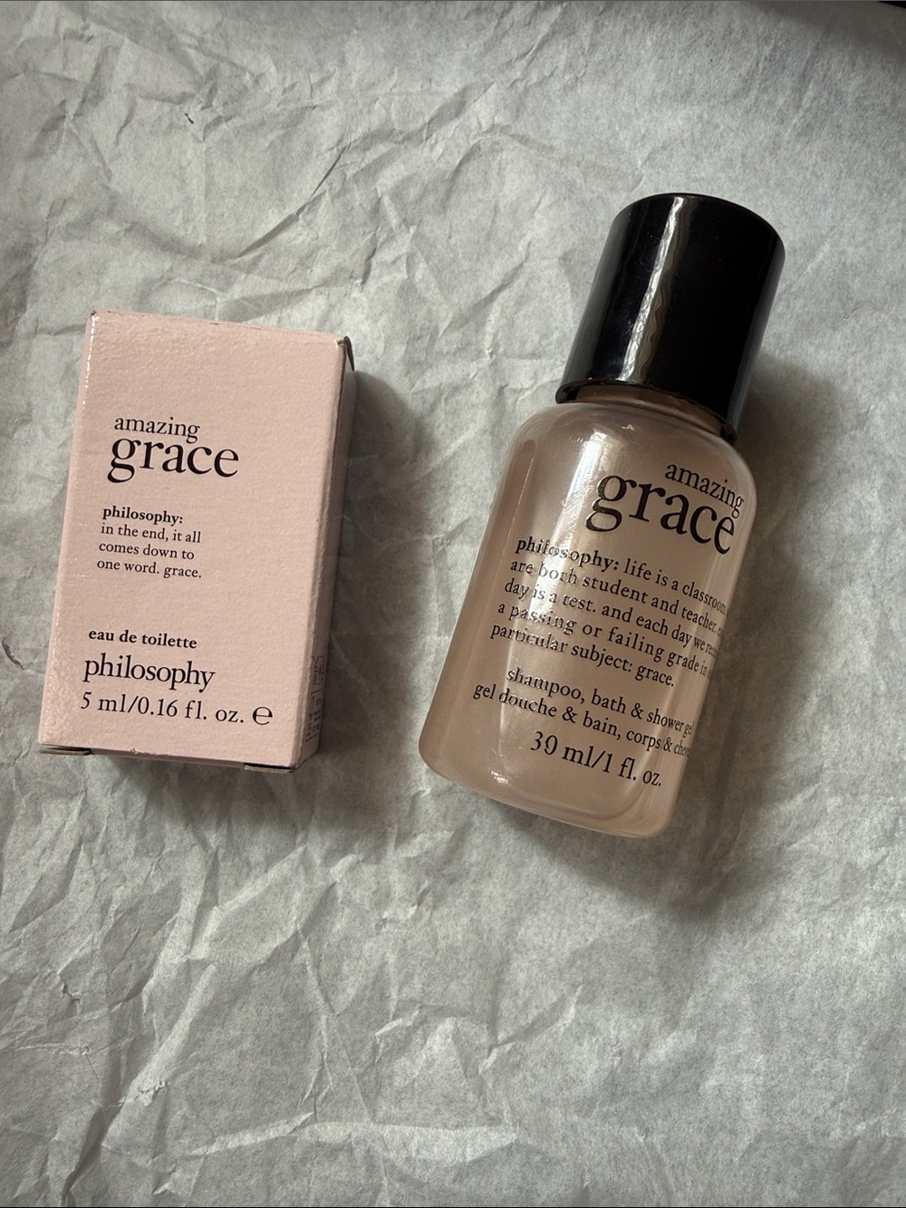 New in box, Philosophy Amazing Grace set. 2 minis.